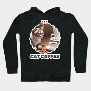 Cat Coffee Lover Hoodie